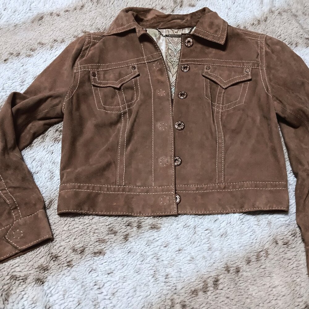 Elie Tahari Dorian jacket. NWT. Small. 100% genuine suede.